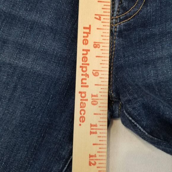 Mother The Weekender Fray Jeans Womens 29 Blue Flare Stretch Denim Mid Rise - Picture 10 of 12